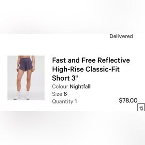 Fast and Free Reflective High-Rise Shorts
